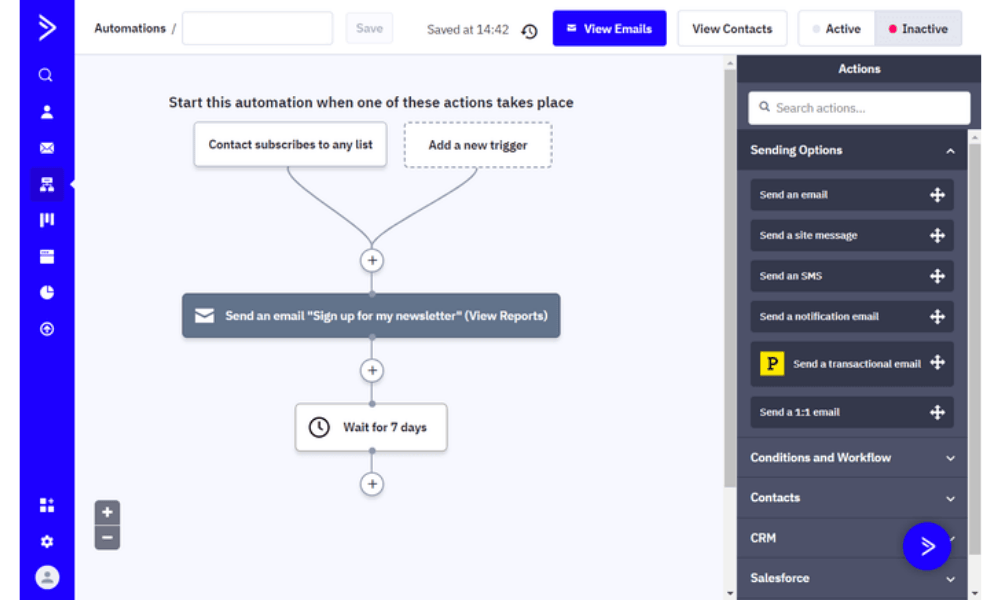 Activecampaign Automation Builder (Color Path Preview)