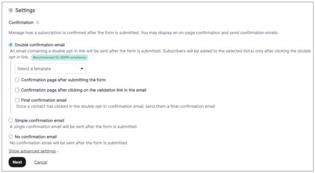 Brevo-sign-up-confirmation-settings