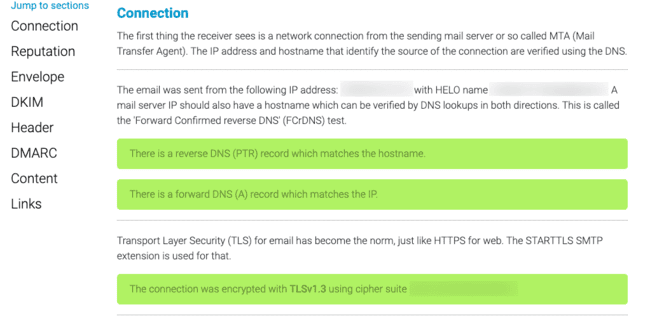 EmailAudit-Postmastery-email-deliverability-test-results