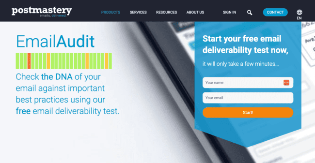 Free-email-deliverability-test-Postmastery-Email-Audit
