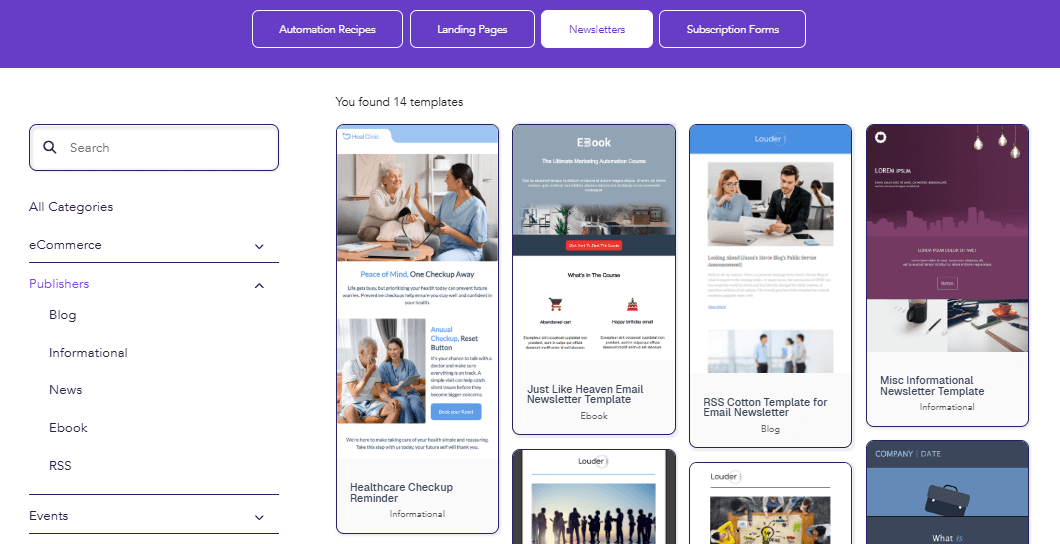 Moosend Newsletter Templates
