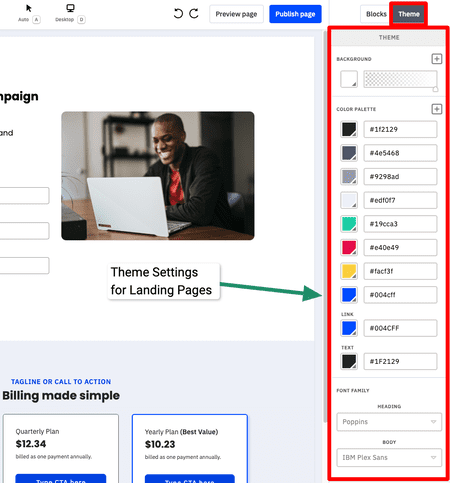 changing-theme-of-landing-page-template-in-activecampaign