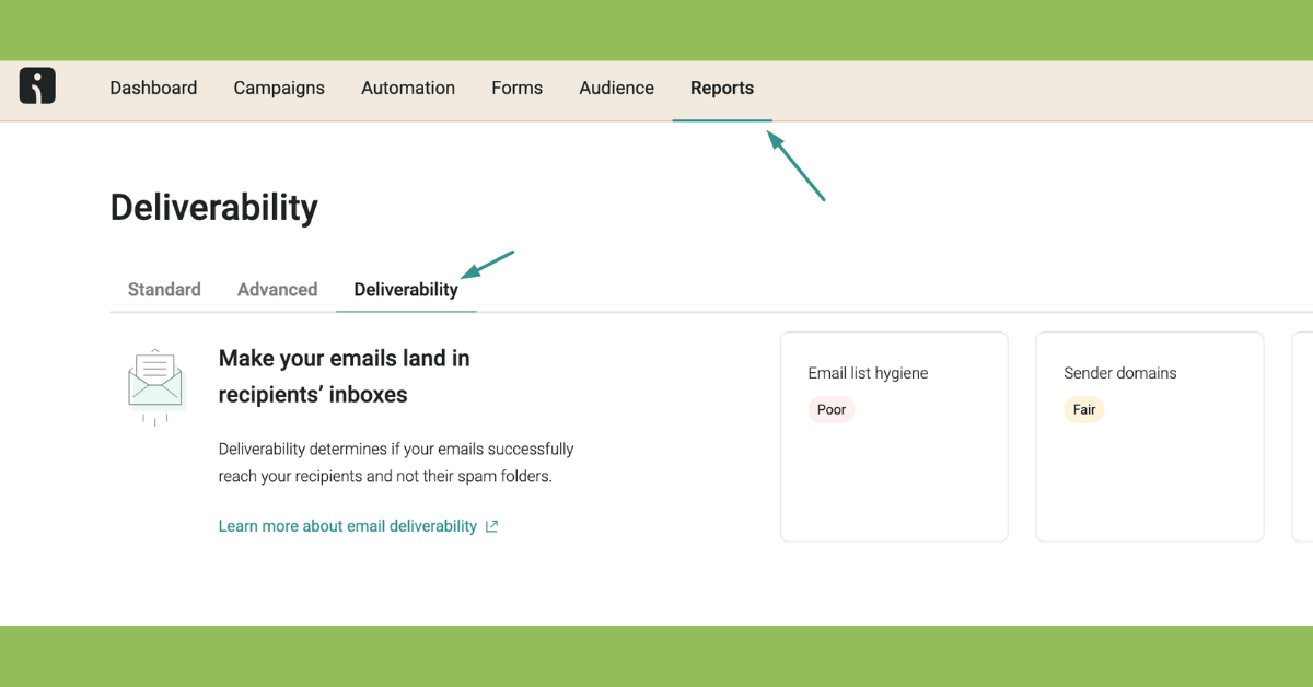 Omnisend Deliverability test result