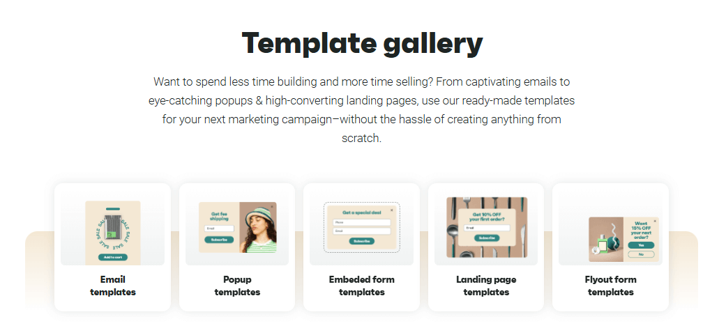 omnisend templates gallery