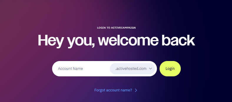 ActiveCampaign Login