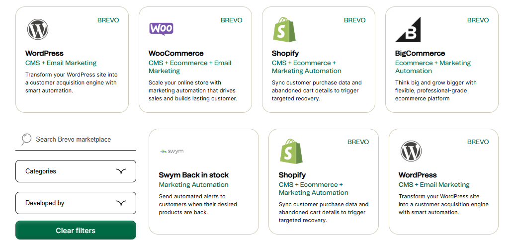 Brevo integrations
